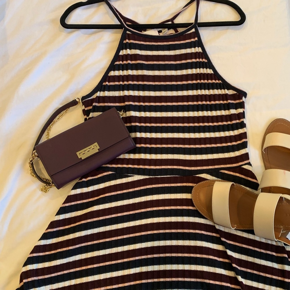 Love, fire halter top striped knit dress - Picture 1 of 5